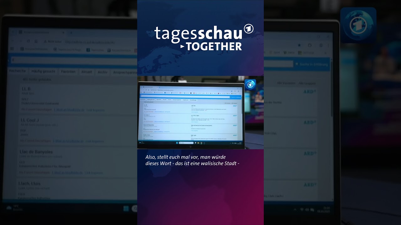 behindthescenes zur Aussprachedatenbank bei tagesschau together