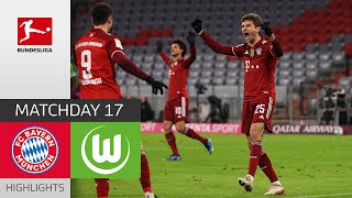 FC Bayern München — VfL Wolfsburg 4-0 | Highlights | Matchday 17 – Bundesliga 2021/22
