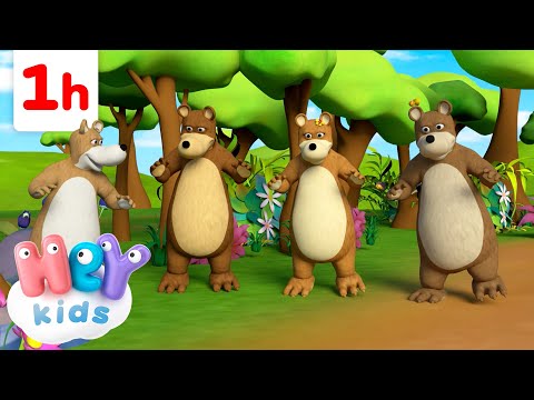 Ich bin ein Dicker Tanzbär und mehr! | Eine Stunde | Kinderlieder | HeyKids Deutsch