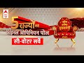 Assembly Election ABP C Voter Opinion Poll : 5 राज्यों का फाइनल ओपिनियन पोल  | BJP | Congress