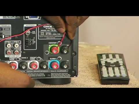 ONKYO How-To Series: Connect Speakers - YouTube dc plug wiring 
