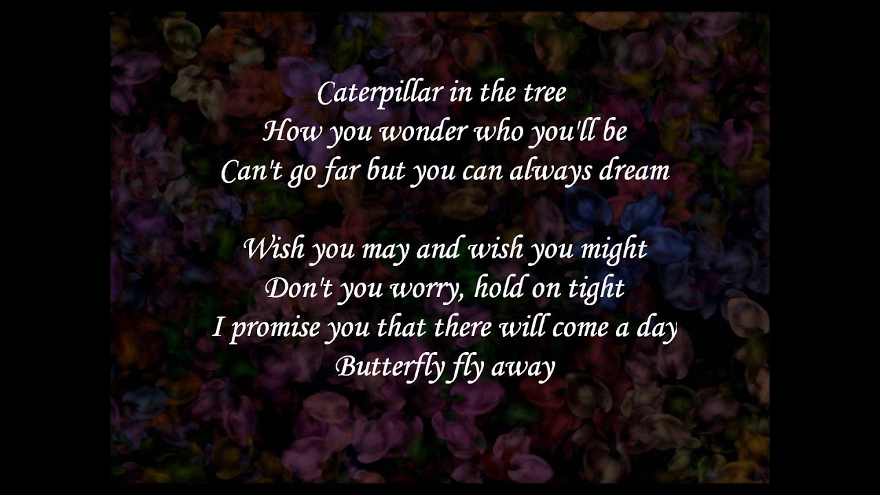 Butterfly fly away - Miley Cyrus (lyrics) - YouTube