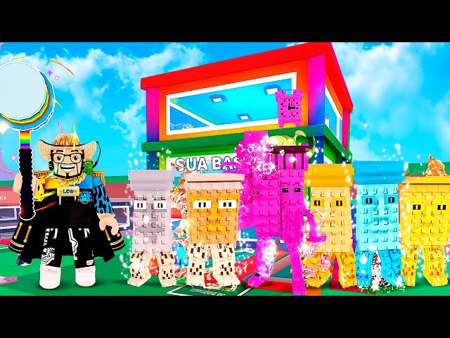 PEGUEI a NOVA BASE RAINBOW RARA no BRAINROT! 🌈😱 QUASE IMPOSSÍVEL