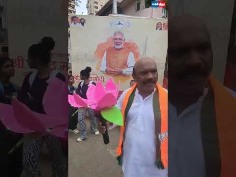 BJP supporter all excited to join PM Modis rally in Mumbais Shivaji Park shots 497 views  play Short