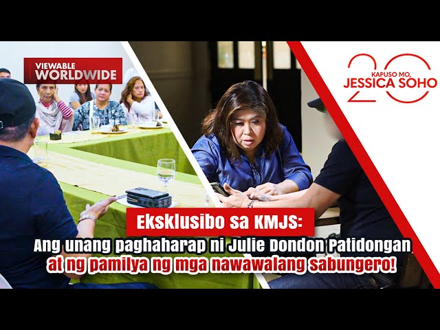 Paghaharap ni Dondon Patidongan at ng pamilya ng mga nawawalang sabungero! | Kapuso Mo, Jessica Soho