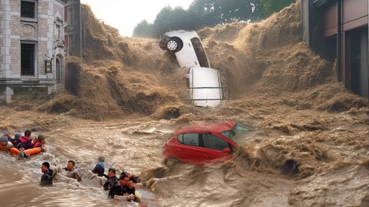 Horrible footage! Catastrophic floods hit Spain.