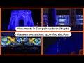 European monuments lit up ahead of EU elections | REUTERS