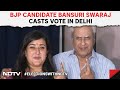 Phase 6 Polling | BJP Candidate Bansuri Swaraj, Father Swaraj Kaushal Cast Votes