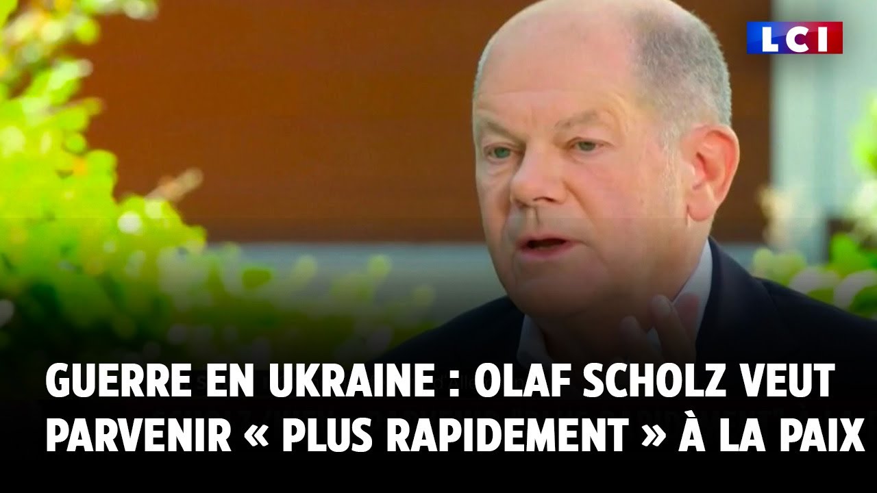 Guerre en Ukraine : Olaf Scholz veut parvenir « plus rapidement » à la paix