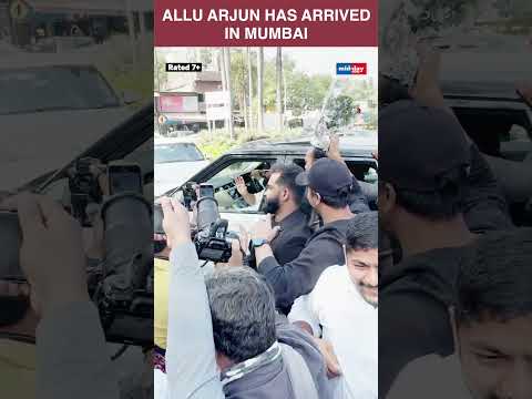 Allu Arjun has arrived in Mumbai shots