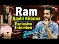 Exclusive Interview With   Ram and Rashi Khanna on Hyper