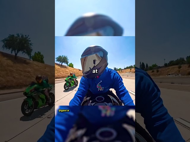 Old Man Flies Past Biker For Funny Reason