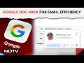 Gmail: Quick Google Doc Hack For Email Efficiency