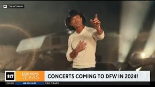 Concerts coming to DFW in 2024!