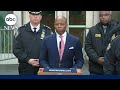NYC mayor Eric Adams provides update on security for New Years Eve