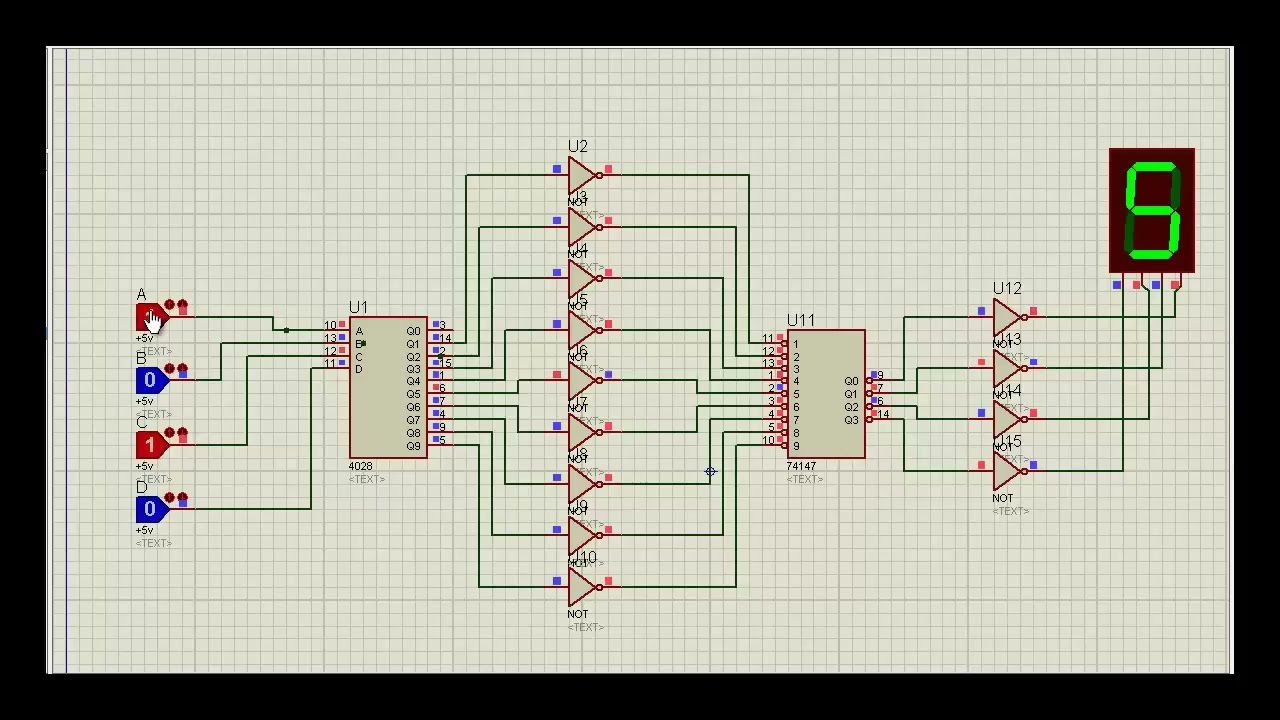 BCD para DEC CI 74147 Etec 2013 2ºI - YouTube diagram of a logic circuit 