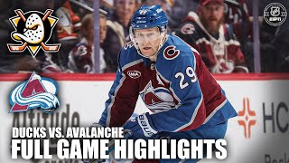 Anaheim Ducks vs. Colorado Avalanche | Full Game Highlights | ESPN NHL