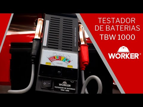 Testador de Baterias TBW1000 100A 170Ah 16VCC Worker - Vídeo explicativo