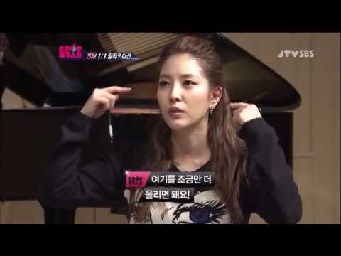 BoA teaches trainee how to sing the high notes easily