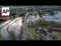 Desbordamiento de ríos en Alemania por las fuertes lluvias navideñas