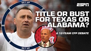 TEXAS or ALABAMA? 🤔 Who has more pressure to succeed this season? | Get Up