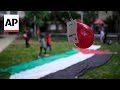 People in Lisbon show solidarity with Palestinians on Nakba remembrance day