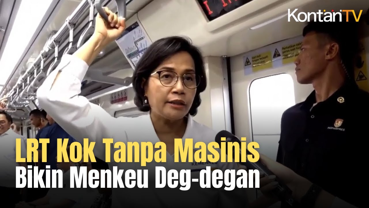 Kaget LRT Jabodebek Tanpa Masinis Bikin Menkeu Sri Mulyani Deg Degan