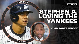 I'M LOVING THIS! 🤩 - Juan Soto is getting Stephen A. HYPED about the Yankees 👏 | First Take