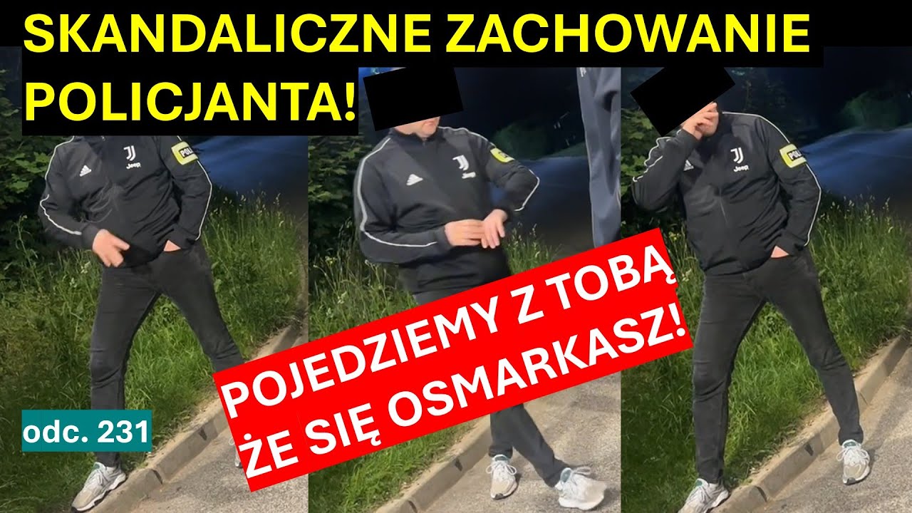 Policjant kryminalny przed kamerą bandycko zastrasza chłopaka zmuszając do przyjęcia mandatu! #231