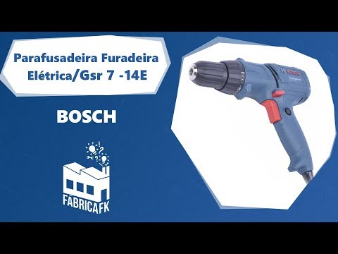Parafusadeira Furadeira Elétrica 400W GSR7-14E 127V Bosch - Vídeo explicativo