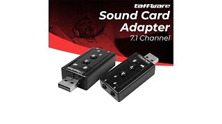 Pratinjau video produk Taffware USB 7.1 Channel Sound Card Adapter - TC-03