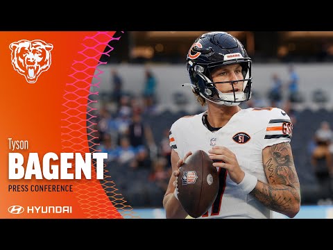 Tyson Bagent Wednesday media availability | Chicago Bears video clip