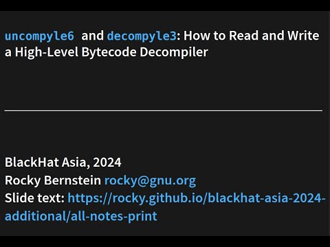 How to Get the Most Out of the Python Decompilers Uncompyle6 and Decompyle3