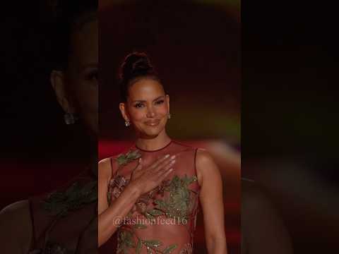 Halle Berry walked the runway for Elie Saab in the iconic dress she won her Oscar in