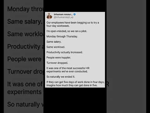 they proved four days was enough | Subscribe for more #motivation 😊👍