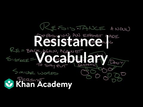 Resistance | Vocabulary | Khan Academy