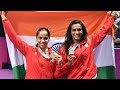 CWG: Grand welcome to Saina, Sindhu  after winning medals