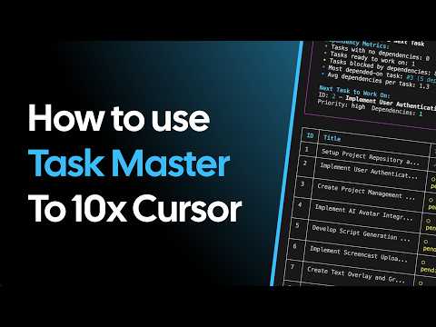 How to 10x Cursor with Task Master AI