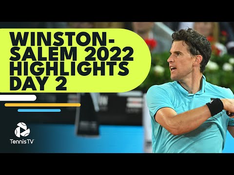 Thiem Battles Wolf Under the Lights; Kokkinakis, Johnson in Action | Winston-Salem Highlights Day 2