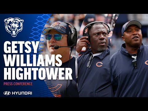 Getsy, Williams, and Hightower on preparations for Week 1 | Chicago Bears video clip