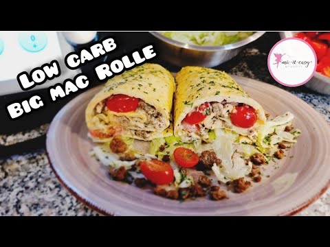? LECKERSTE LOW CARB ROLLE DER WELT - Big Mac Rolle ? Genuss pur / Thermomix