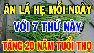 Bác Sĩ Tiết Lộ: Ăn Lá Hẹ Nấu Cùng 7 Thứ Này Hồi Sinh Gan Thận, Tăng 20 Năm Tuổi Thọ.
