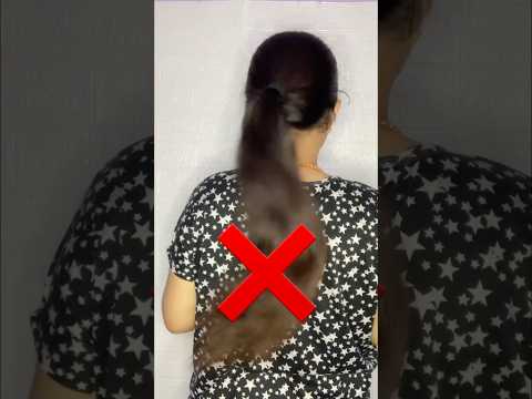 Don’t Do This❌#explore #hairstyle #youtubeshorts #new #hack #trending #easy #pony #quick #simple