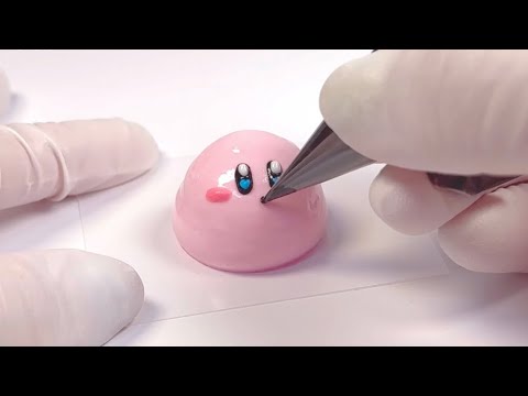 丸ごと食べられるカービィの世界をパフェグラスに閉じ込めてみました☀️ Island Cake & Sugarart of KIRBY'S DREAM LAND│별 커비섬의 케이크 & 슈가아트