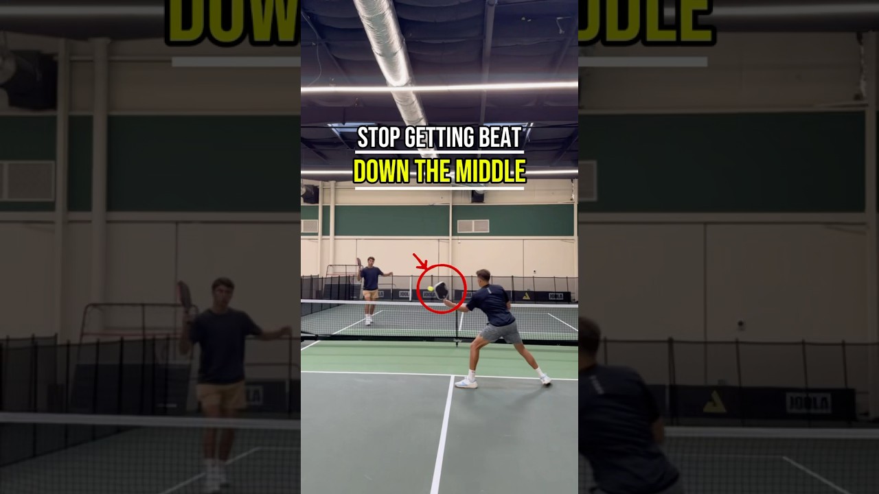 Never Get beat Through The Middle Again! #pickleball #pickleballtips