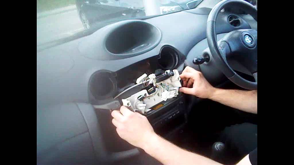 Radio Removal Toyota Yaris (1999-2005) | JustAudioTips ... 2000 jeep cherokee door lock wiring diagram 