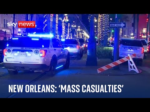 Mass casualty incident as vehicle struck people in New Orleans, US media reports