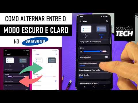Como Alternar entre o MODO ESCURO e CLARO no SAMSUNG (ATUALIZADO)