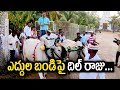 Tollywood producer Dil Raju rides bullock cart