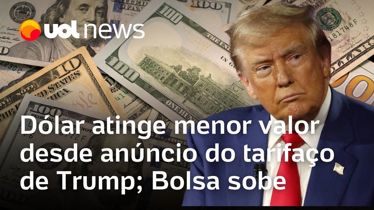 Dólar fecha em queda com menor índice desde o tarifaço de Trump Bolsa tem alta
